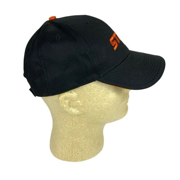 Stihl Outfitters Ball Cap Hat Strapback Adjustable Black Embroidered Saw - Picture 3 of 8